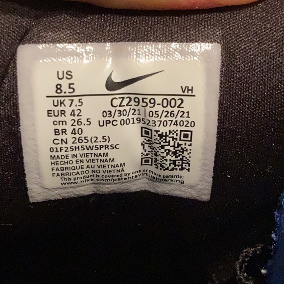 Nike SB Force 58 Black Photon Dust Sport Royal CZ2959002 Size 8.5 - Picture 6 of 11